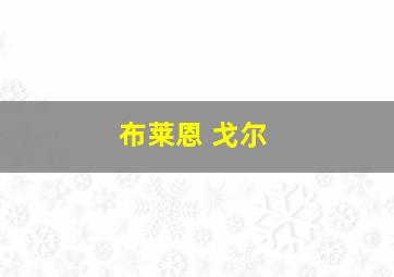 布莱恩 戈尔